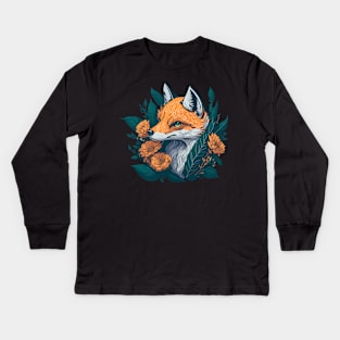 Fox in the Wild Kids Long Sleeve T-Shirt